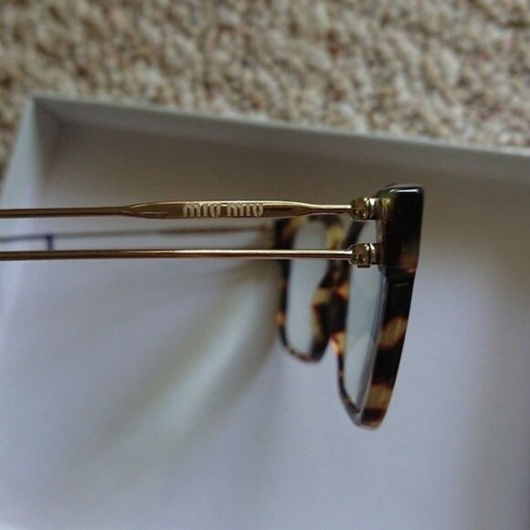 MIU MIU Tortoise EYEGLASSES VMU 02P - frame Only - Picture 8 of 13